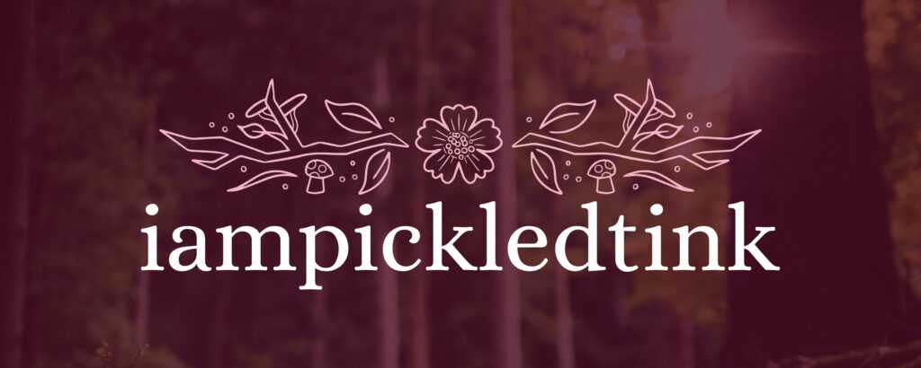 handdrawn logo for iampickledtink